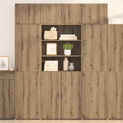 Produktbild von vidaXL Highboard Artisan-Eiche 80 x 42,5 x 185 cm Holzwerkstoff
