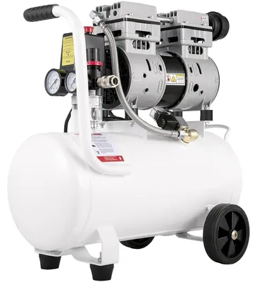 Immagine prodotto di Compressore d'aria - Compressore - Compressore ad aria - Senza olio - Serbatoio da 25 litri - Pressione di 115 PSI - Silenzioso e potente