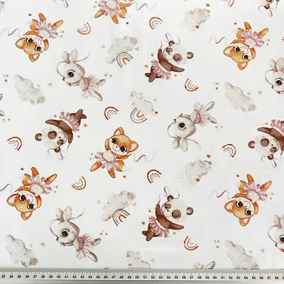 Produktbild von Baumwolle 100% Balletttiere auf weißem Hintergrund