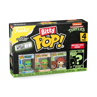 Immagine prodotto di Funko Pop! Bitty POP TMNT – Zestaw 4 figurek Leonardo, Donatello, Michelangelo, Raphael