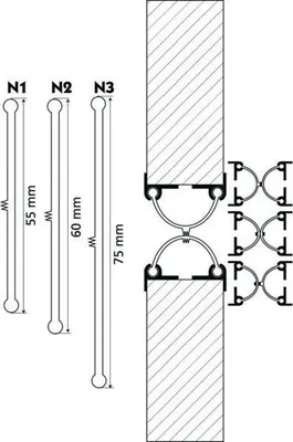 Image de Battement étanchéité N2224cm étanchéité Durable Battant De Porte - France Calfeutrage
