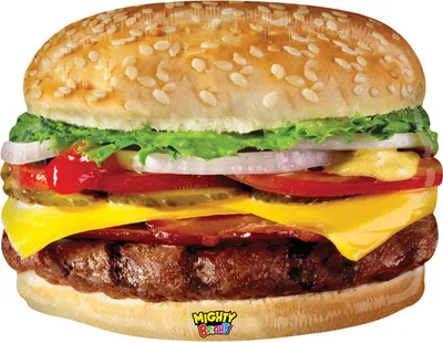 Immagine prodotto di Pallone in foil Hamburger Cheesburger, 79 cm