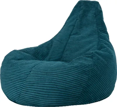 Produktbild von icon Sitzsack Bean Bag Dalton, Blaugrün, Cord, Groß, Sitzsäcke Für Das Wohnzimmer, Schlafzimmer, Sitzsack-Sessel Für Erwachsene - Hergestellt in Deutschland