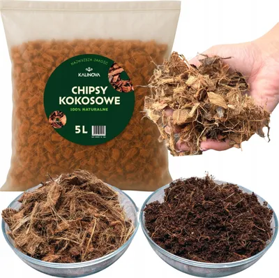Image de Chips de Coco 5L - Écologique - Améliore le Drenage - Biologique et Naturel