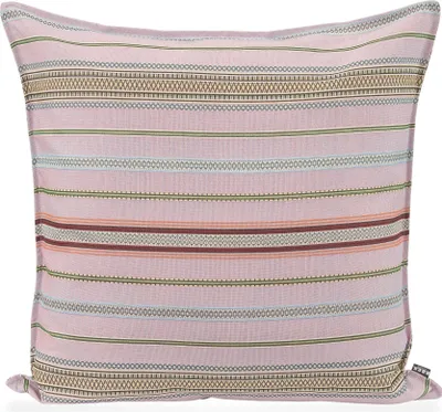 Produktbild von H.O.C.K. Lola Outdoor Kissen mit Biese 70x70cm flieder rosa stripes sun boho
