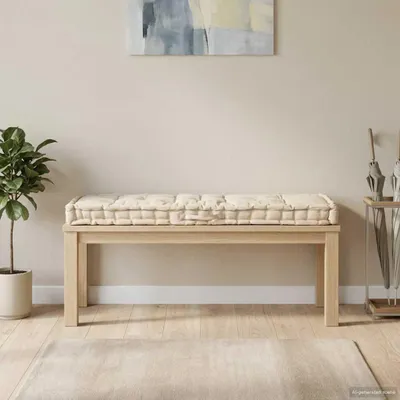 Obrázok produktu pre vidaXL Paletový vankúš Bavlna 120 × 40 × 7 cm Béžová