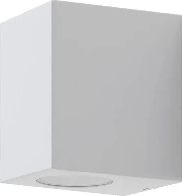 Produktbild von Prios Irfan Außenwandleuchte eckig weiß 10 cm