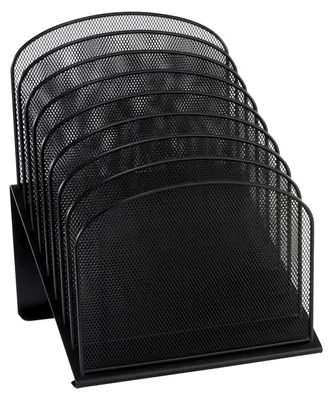 Image de Organisateur de bureau en mesh, 8 niveaux, noir, pour bureau