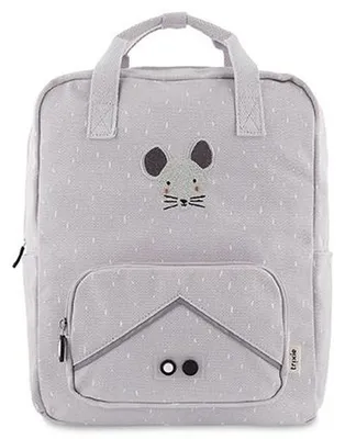 Image de Trixie grand sac à dos - Sac d'école Mrs. Mouse - imperméable - sac à dos pour enfants - violet