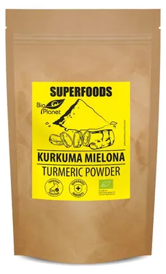 KURKUMA MIELONA BIO 500 g - BIO PLANET SUPERFOODS