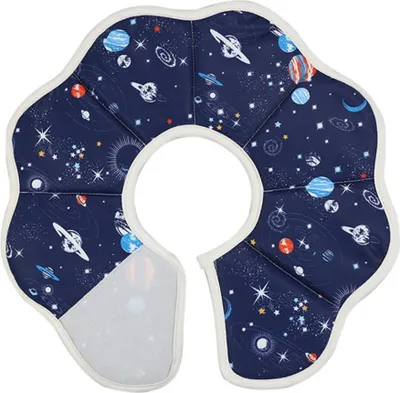 Immagine prodotto di INF Collare Elisabettiano per Gatti Impermeabile con Motivo Planetario S