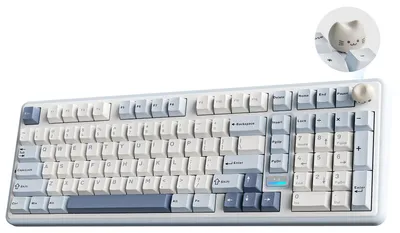 Immagine prodotto di Tastiera meccanica, layout 96%, tastierino numerico, illuminazione RGB, tri-modalità wireless