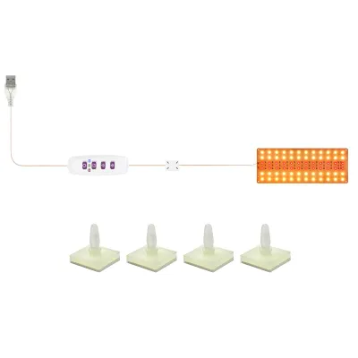 Image de Lampe horticole LED à spectre complet – 72 LED, 5 niveaux de luminosité et minuterie 8/12/16 h
