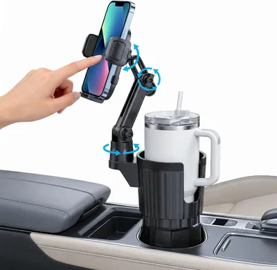 Imagen del producto de Soporte 2 en 1 para teléfono y portavasos, práctico para llevar ContiGo!