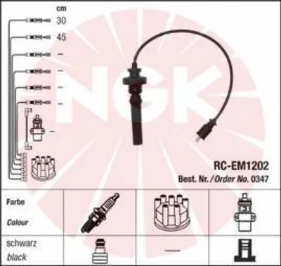 Produktbild von NGK Zündleitungssatz  0347