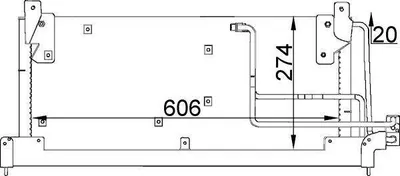 Produktbild von MAHLE AC 223 000S Kondensator Klimaanlage Klimakondensator für OPEL Corsa B Schrägheck (S93) +Dichtring