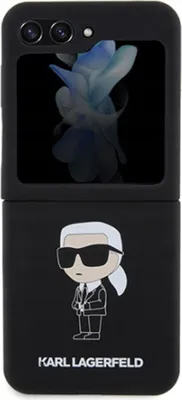 Produktbild von Handyhülle Case für Galaxy Z Flip 5 Karl Lagerfeld Silikon schwarz