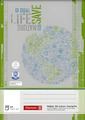 Immagine prodotto di BRUNNEN 104740901 Malblock Recycling A4
