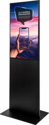 Produktbild von Showdown Displays StreamLine Digitale Infostele Mit 43" Samsung-Bildschirm Schwarz