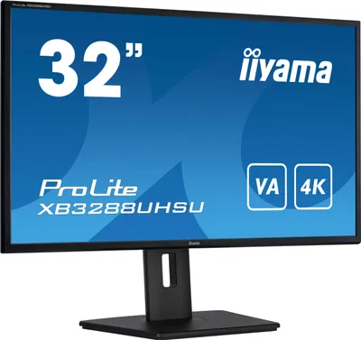 Produktbild von iiyama ProLite XB3288UHSU-B5, 80 cm (31.5"), 3840 x 2160 Pixel, 4K Ultra HD, LCD, 3 ms, Schwarz