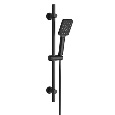 Immagine prodotto di JOHO set doccia con soffione e supporto, asta doccia in acciaio inox 70cm con supporto per soffione e tubo doccia per bagno nero