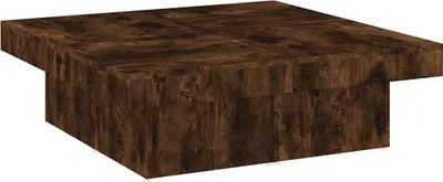 Obrázek produktu pro vidaXL Konferenční stolek Smoked Oak 90x90x28 cm Materiál dřeva