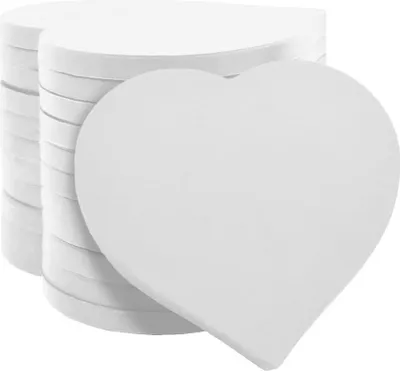 Obrázek produktu pro CombiCraft Blank Plastové mince Heart White - 100 kusů