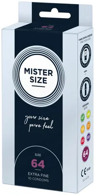 Zdjęcie produktu dla Mister Size - Prezerwatywy Rozmiar Xxl 64 Mm (10 Sztuk)
