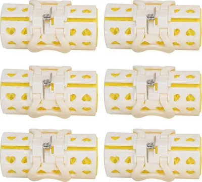 Produktbild von 6-teiliges Set Haarwickler-Klemmen, tragbar, DIY-Friseurwerkzeug für den Heimgebrauch, 1,2 x 2,8 Zoll