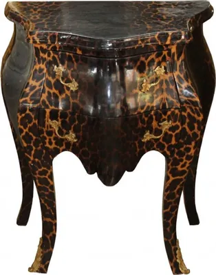 Casa Padrino Barock Kommode Leopard Chest of Drawers Baroque Furniture