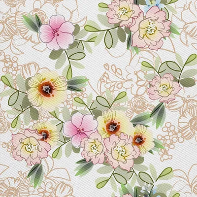 Image de OUTDOOR DECOSTOFFE OXFORD - Motiv Blumen 8
