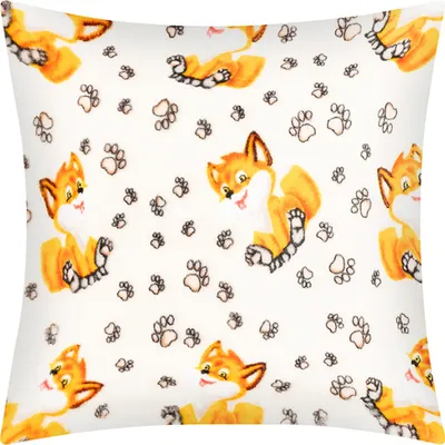Obrázek produktu pro Polštářek ELLÍK - dětský motiv - 35x40 cm - Oranžová,Bílá