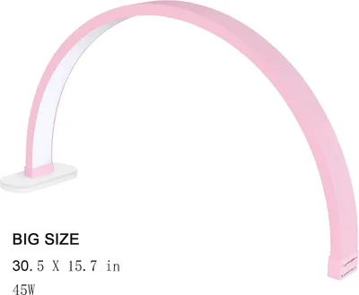 Immagine prodotto di Lampada per unghie a LED, luminosità dimmerabile, design compatto, rosa P45W