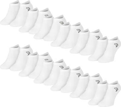 Produktbild von Black Snake 12 Paar Sneakersocken Damen Herren - 43/46 - Weiß