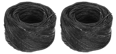 2er-Pack Bienenwachs-Docht 61 m, 1,2 mm, schwarz