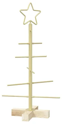 Image de Arbre de Noël en métal avec support, modèle KUOPIO, 60 cm, en acier doré