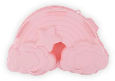 Silikon-Kuchenform Regenbogen, BPA-frei, 26,8x18x5,6 cm