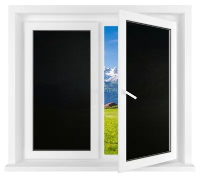 Produktbild von Solidchoice – Schwarze Fensterfolie für Privatsphäre und UV-Schutz