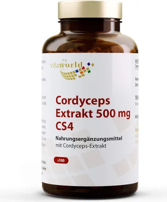 Produktbild von Vitaworld Cordyceps Extrakt 500 mg Kapseln, 100 St. Kapseln