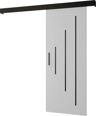 Produktbild von MEBLE KRYSPOL Schiebetürsystem SALWADOR Y mit Schienenabdeckung, Einbautüren, 90x204cm, Weiß