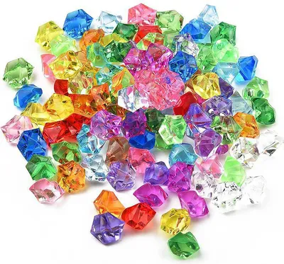 Produktbild von 410 StüCk Edelsteine für Kinder Deko Diamanten Kristalle Glasdiamant Klein für Hochzeit/Party/Vase/Tischdekoration (11x14mm)