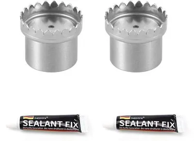 Imagen del producto de Soporte para jabón de dos piezas, de metal plateado, fabricado en acero inoxidable