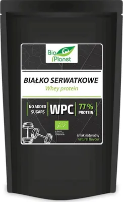 BIAŁKO SERWATKOWE NATURALNE (WPC 77) BIO 150 g - BIO PLANET