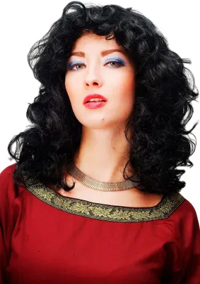 Produktbild von WIG ME UP Perücke wellig Mittelscheitel Schwarz 61842-P103