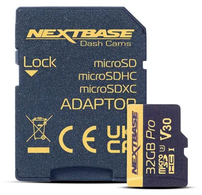 Obrázek produktu pro Nextbase NBDVRS2SD32GBU3, 32 GB, MicroSD, 100 MB/s, 60 MB/s, Class 3 (U3), Černá