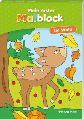 Obrázok produktu pre Môj prvý blok na maľovanie. V lese: Maľovanie pre deti od 4 rokov (omaľovánky a bloky na maľovanie)