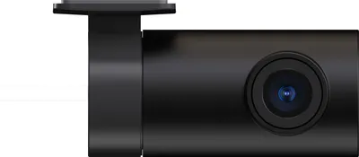 A black dashcam rear camera is shown from the side against a white background.