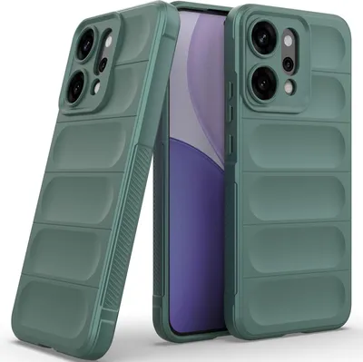 Immagine prodotto di Custodia per Oppo Reno14 Pro Custodia protettiva in silicone TPU morbido antiurto verde