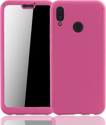 Zdjęcie produktu dla Etui na telefon komórkowy Pokrowiec ochronny na Huawei P20 Lite Pełne etui Osłona ekranu 360 Różowy