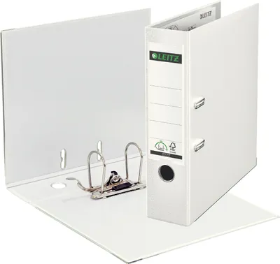 Produktbild von Leitz 10105001, A4, Polypropylen (PP), Weiß, Grau, 8 cm, 81 mm